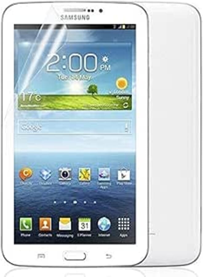Samsung Galaxy Tab 3 P3200 P3210 T2100 T2110 T210 T211 7.0 Transparent Clear LCD Screen Protector Guard Cover Film -(Clear)